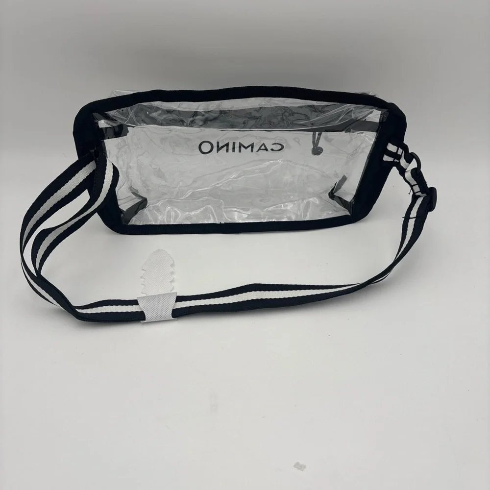 CAMINO‎ Black and Gray Cosmetic Bag with Transparent Design